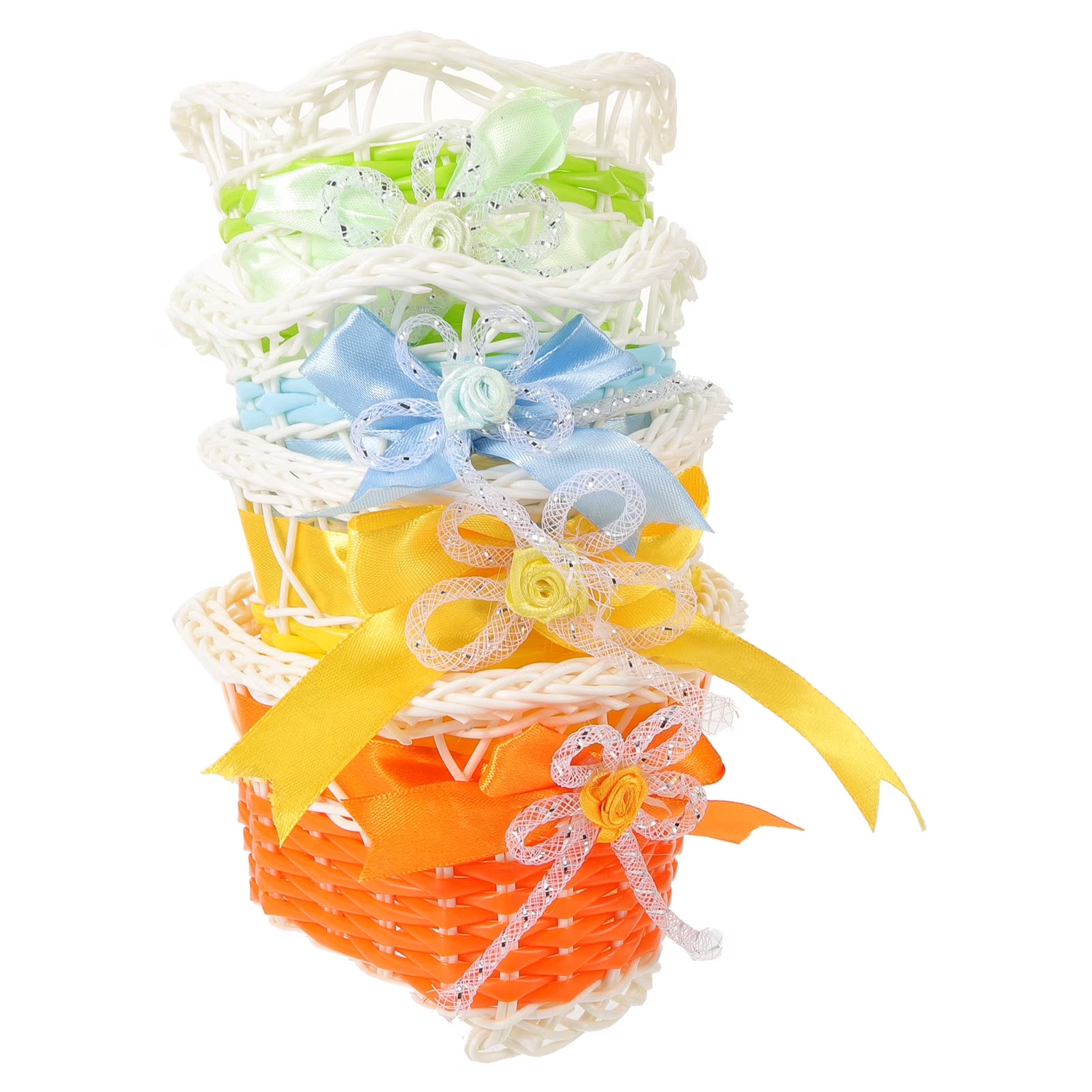4 Pcs Rattan Flower Basket O33770