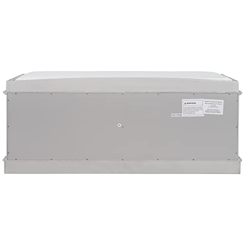 White 4 Door Storage Bench with Adjustable Shelves and Removable Seat Cushion P594434