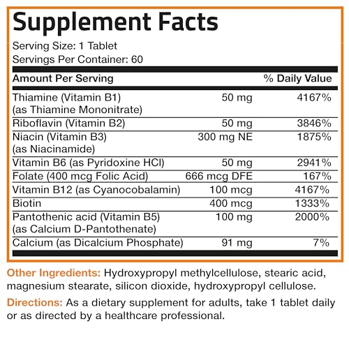 Super B Vitamin B Complex Sustained Slow Release 100 Tablets L3000