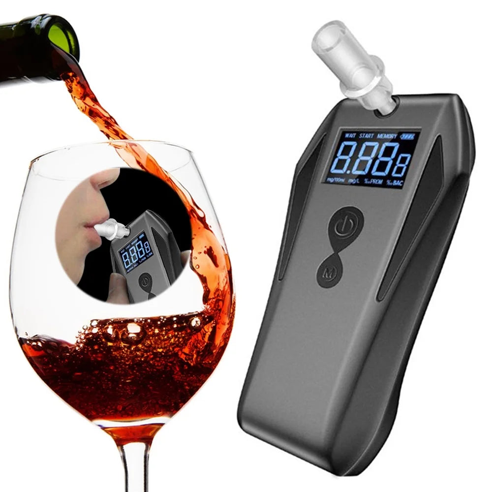 Portable Breath Alcohol Tester with 10 Mouthpieces A206