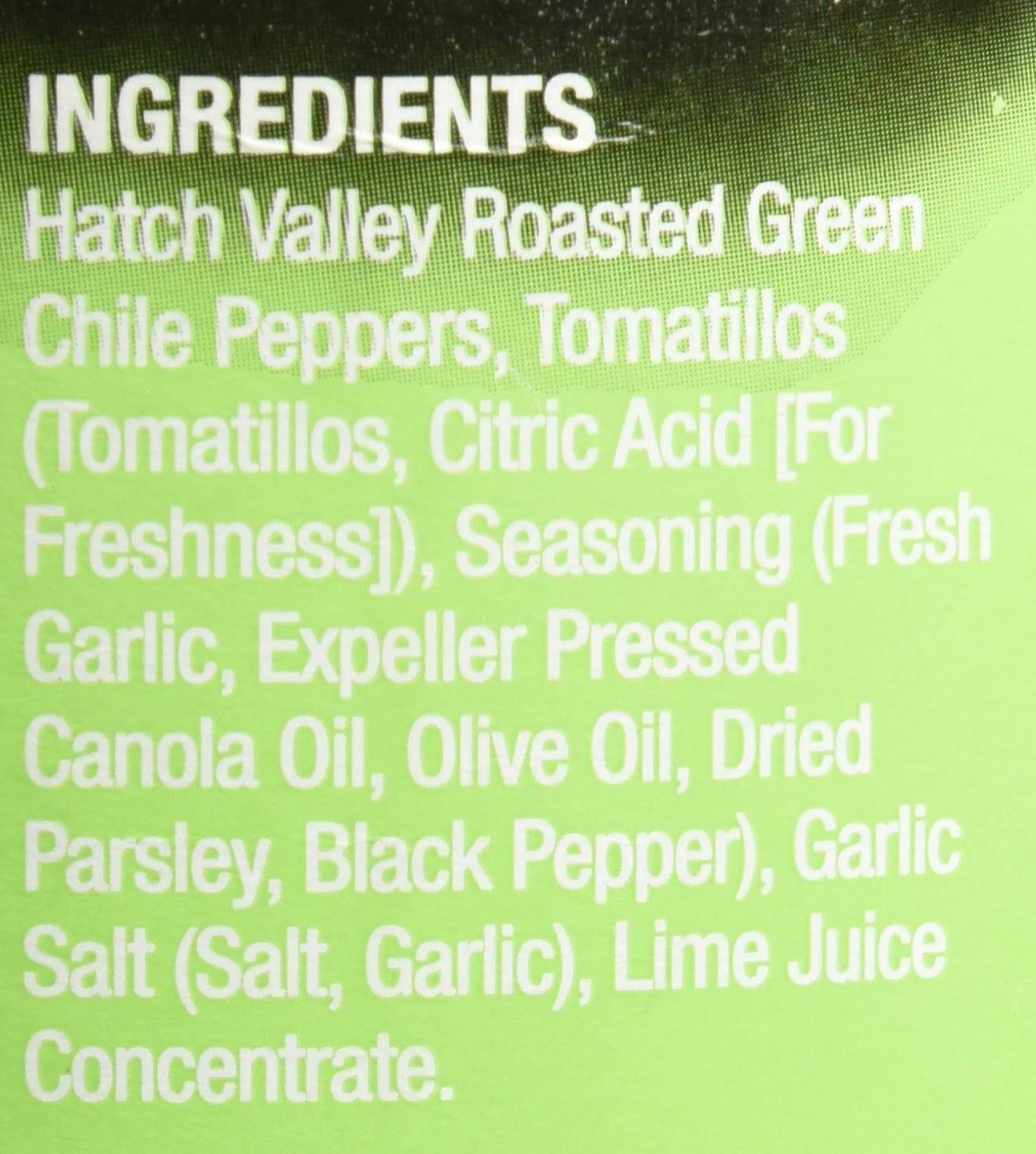 Southwestern Hatch Valley Green Chile Salsa 40 oz N176784