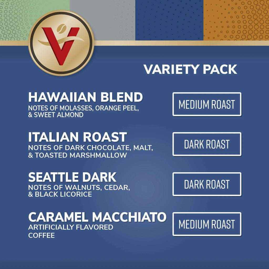 Medium-Dark Roast Coffee Variety Pack, 96 Count Single Serve Coffee Pods W952855