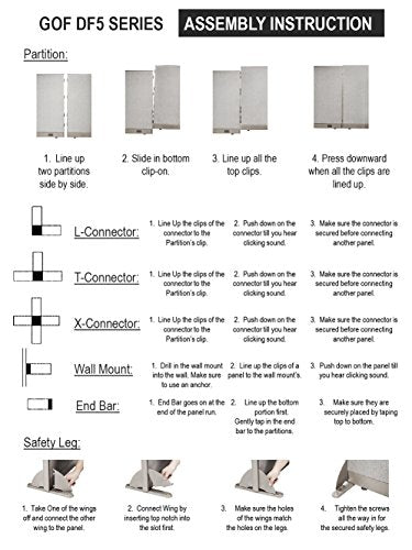 Office Partition Single Panel 48"w x 60"h I204