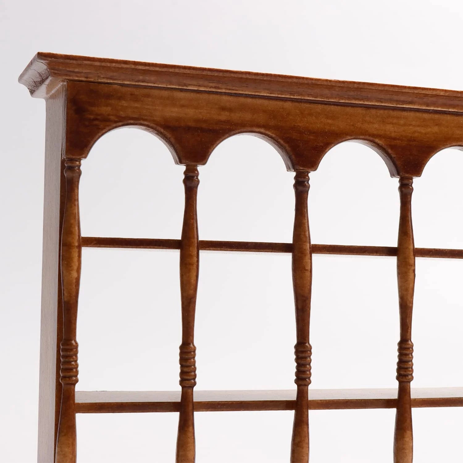 Walnut Color Miniature Wooden Wall Cabinet J1290