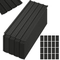 20 Pcs Galvanized Metal Roof Panels Roofing Sheets, Black T833