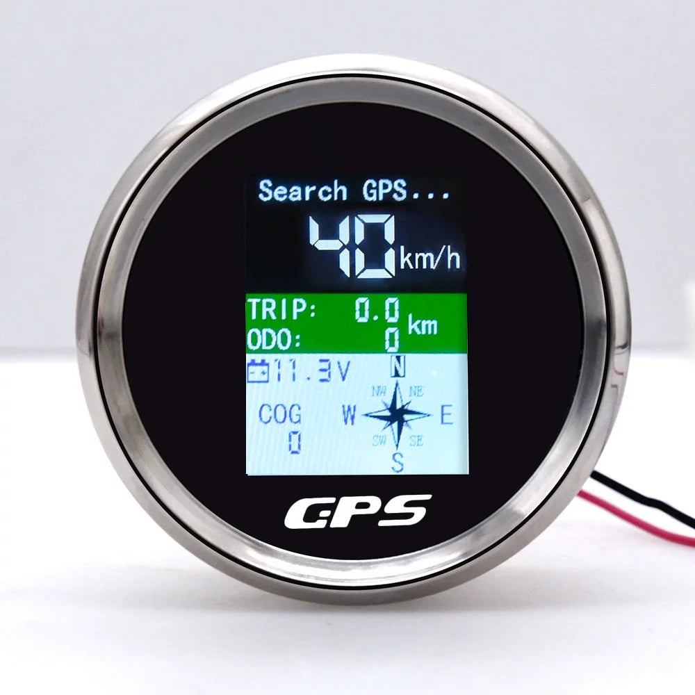 85mm LCD Digital GPS Speedometer Odometer Gauge N73705