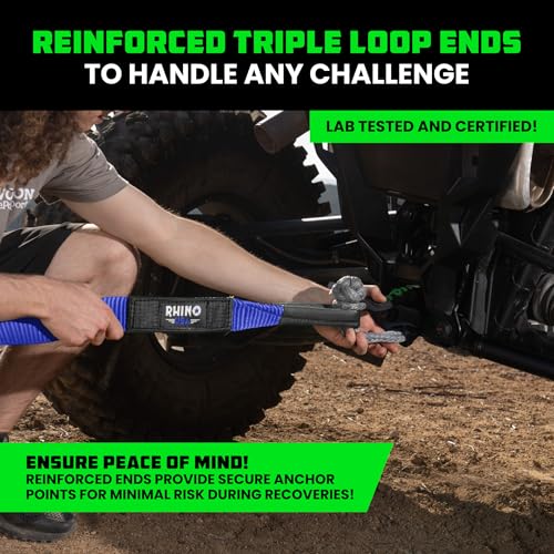 Recovery Tow Strap 3" x 20' 31,518lb Break Strength Heavy Duty Towing Strap E17914