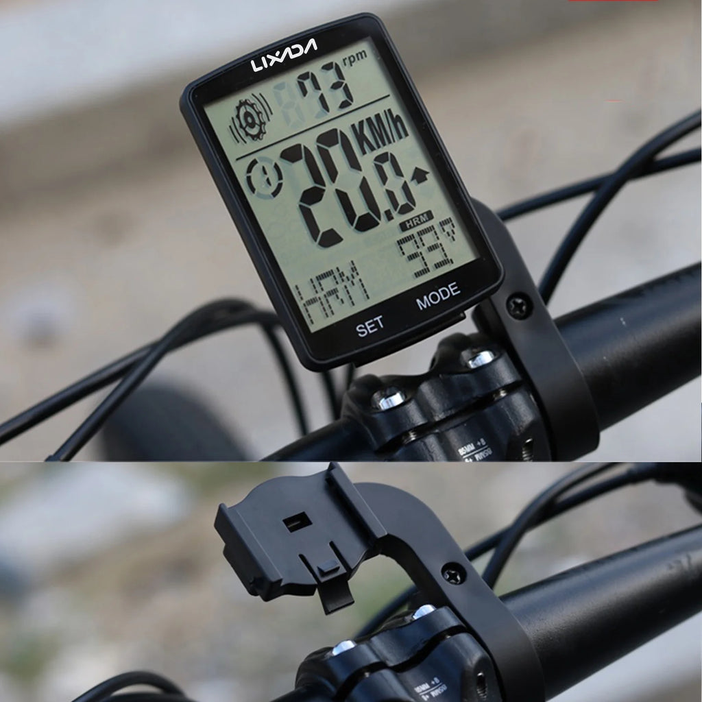 3 in 1 Wireless Bike Computer with Heart Rate Sensor Speedometer Odometer C888787