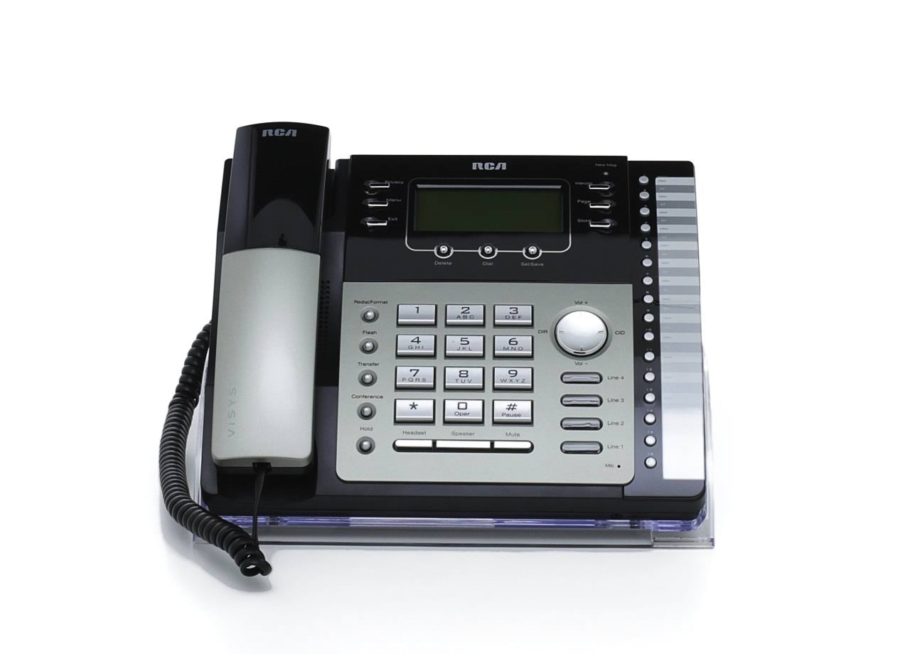 Black/Silver 4-line Phone H703235