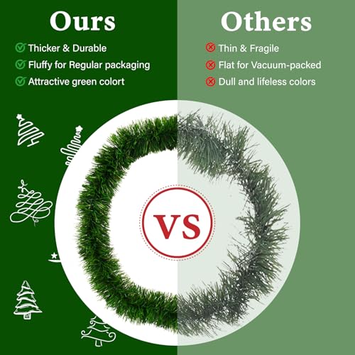 Green Artificial PVC Christmas Garland G507