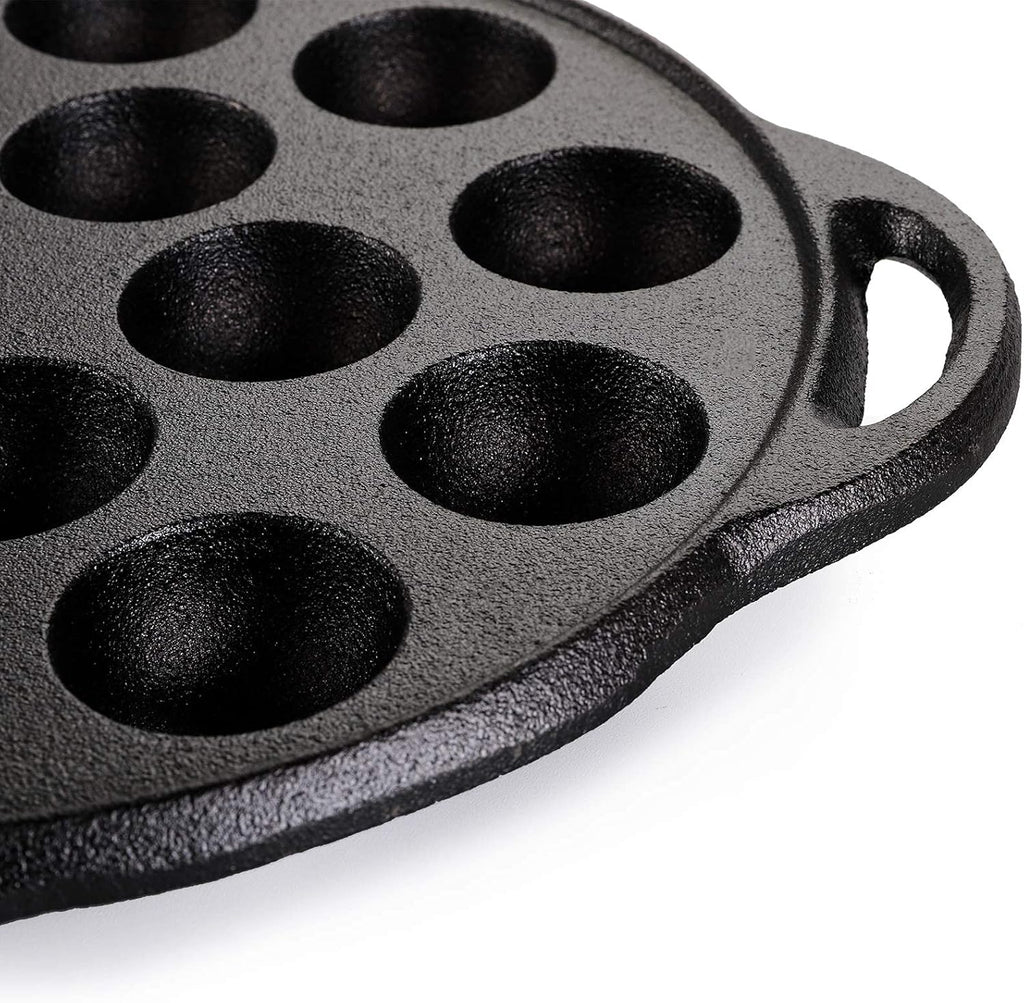 Non-Stick Cast Iron Aebleskiver Pan, 1.5" diameter Z38642