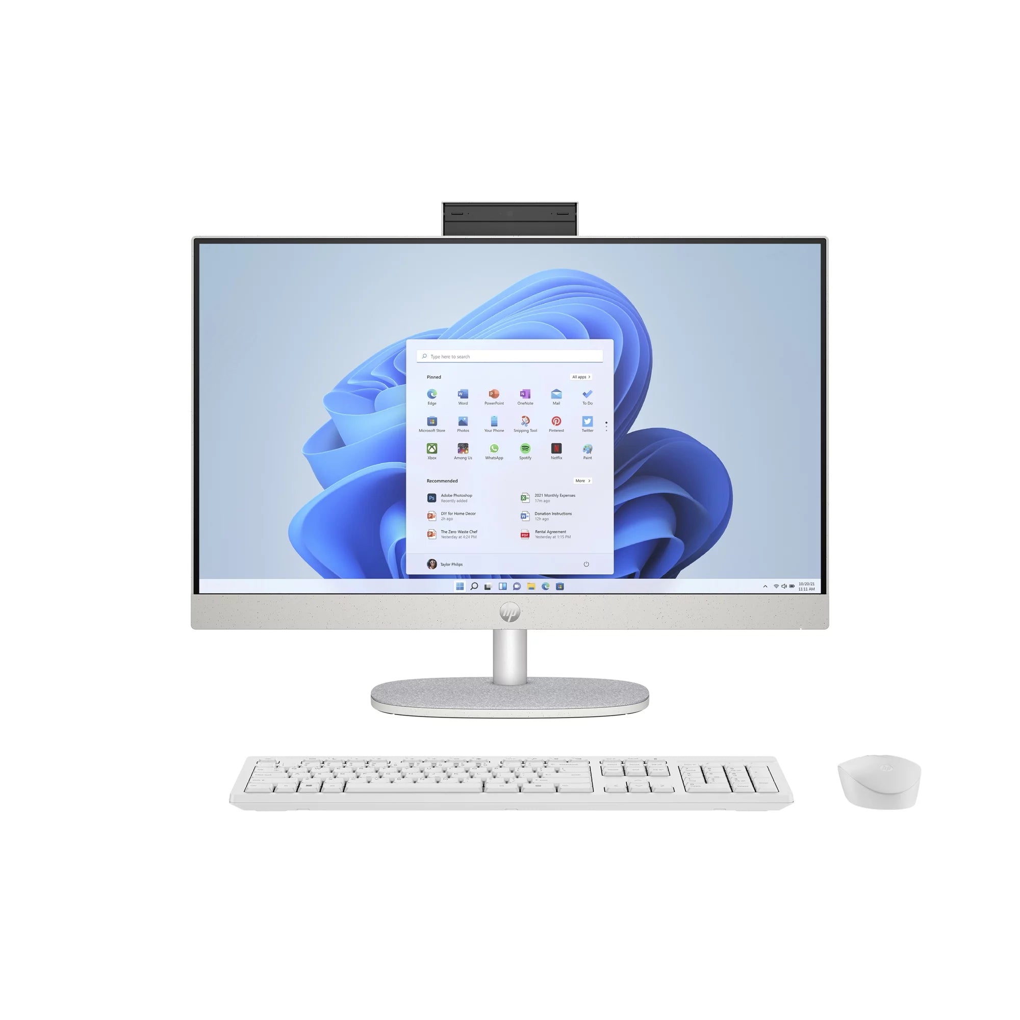24" Touch FHD IPS All-in-One Desktop, Intel Core i5-1335U, 8GB DDR4, 256GB SSD, Windows 11 Home, Shell white C52295