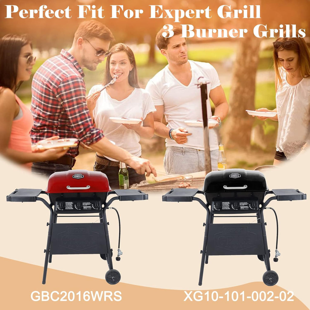 3 Burner Gas Grill Porcelain Steel Heat Plates 3-PACK K639853