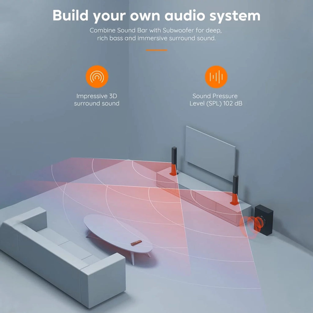 2.1 CH Separable Soundbar with Subwoofer F426