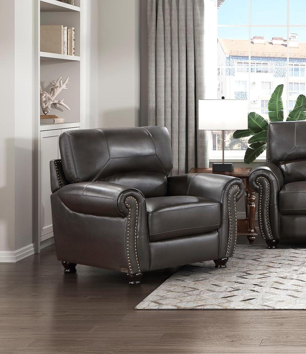 Brown Leather 3pc Sofa Set D61867