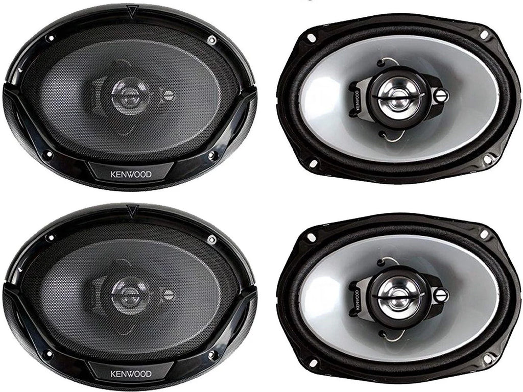 6" x 9" 3-Way Coaxial Car Speakers I4206