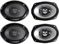 6" x 9" 3-Way Coaxial Car Speakers I4206