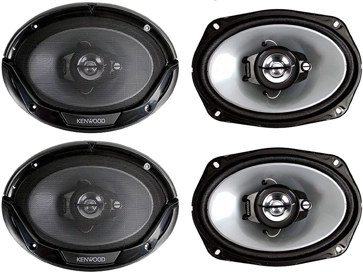 6" x 9" 3-Way Coaxial Car Speakers I4206