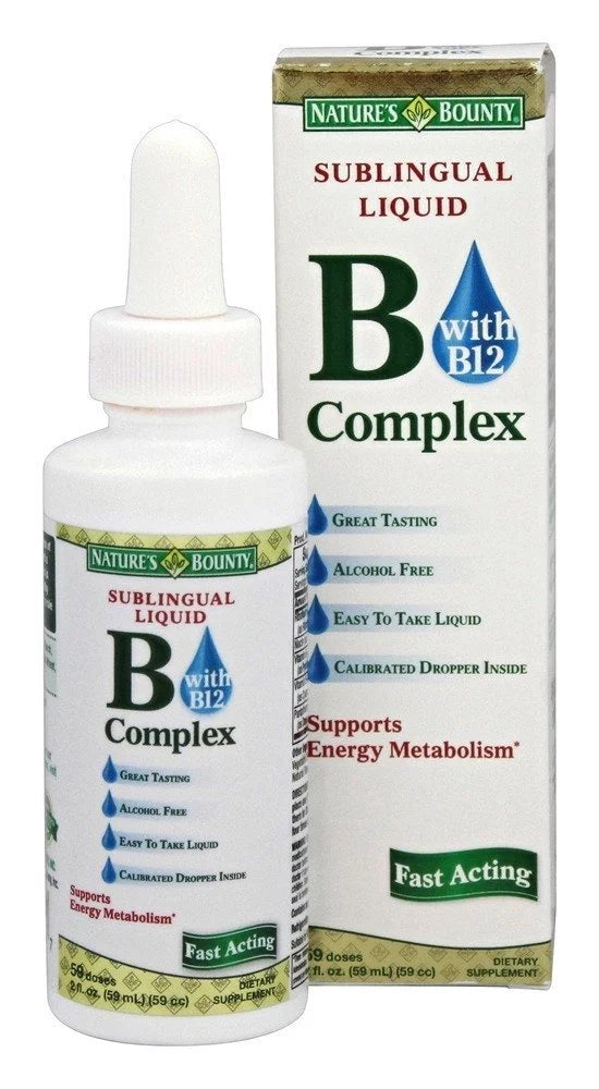 4 Pack Vitamin B Complex Sublingual Liquid 2 Oz Each V669