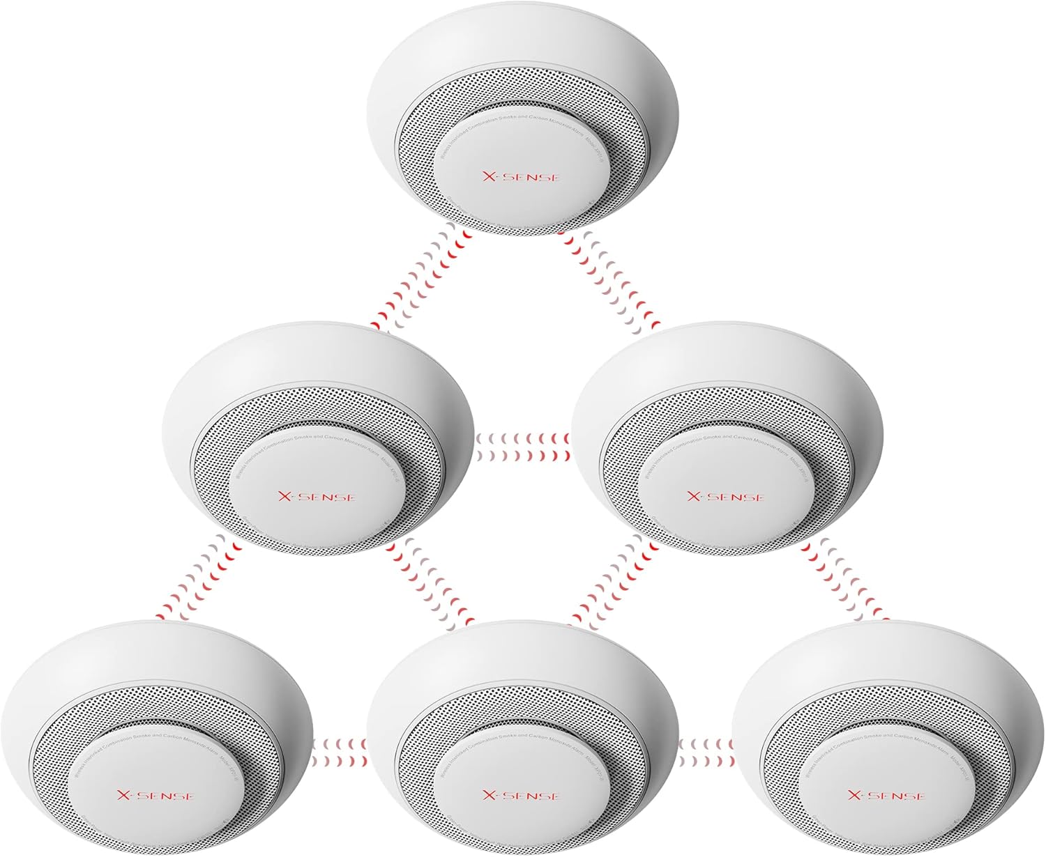 3-Pack Wireless Interconnected Smoke and Carbon Monoxide Detector Alarm R153101