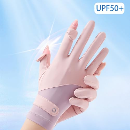 UV Sun Protection Touchscreen Gloves Full Finger Anti-Slip Cycling Gloves W3435
