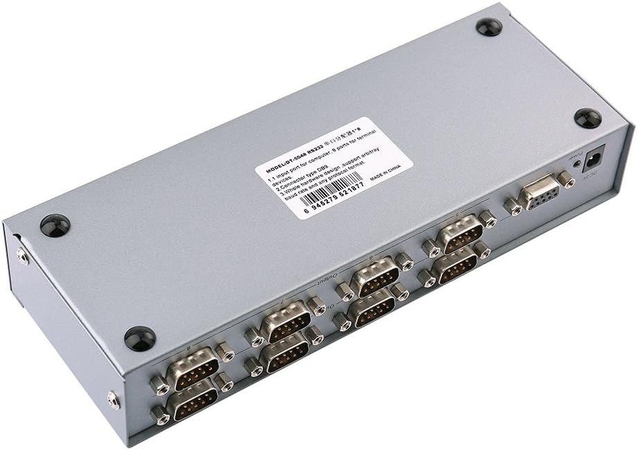 8 Port RS232 Serial Splitter Switch Box with Power Adapter X97207