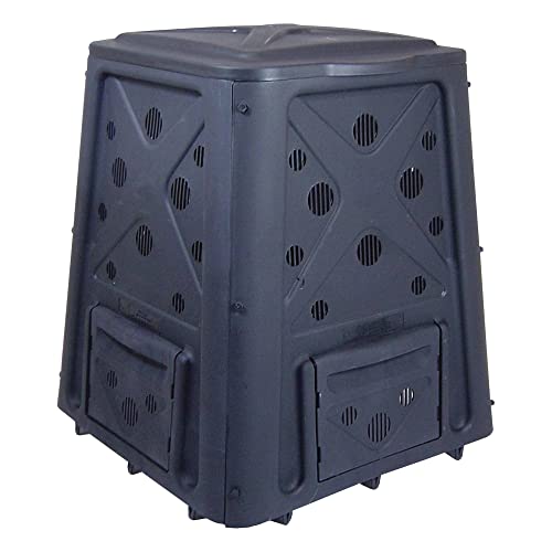 Black 65 Gallon Outdoor Compost Bin with Lid G4808