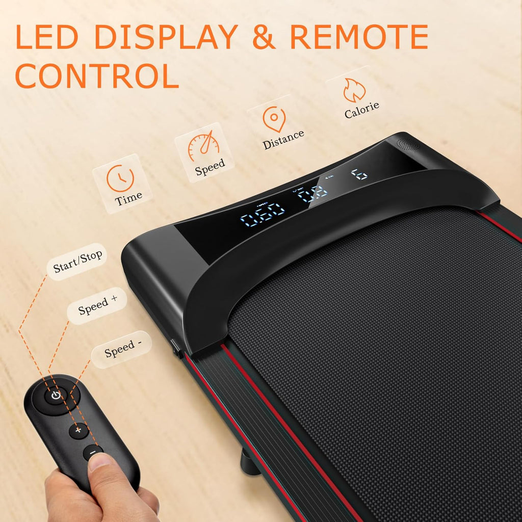 Walking Pad Under Desk Treadmill 2.5HP Folding Treadmill with Remote LCD Display I9309