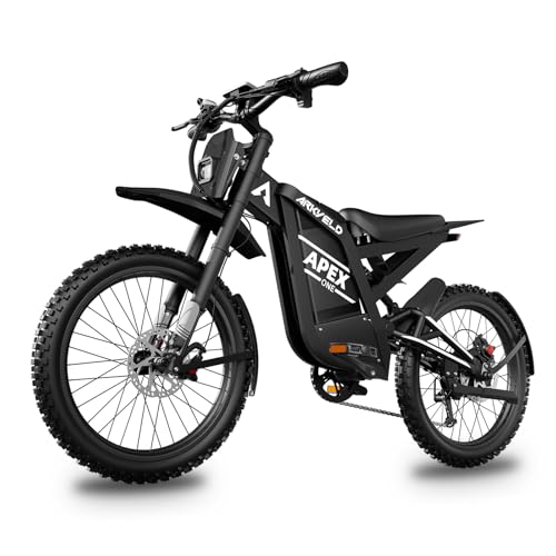 Electric Dirt Bike with 1440Wh Battery 30AH, 25 Inch Fat Tire N8692