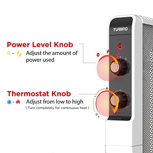 White 1500W Electric Mica Space Heater M139617