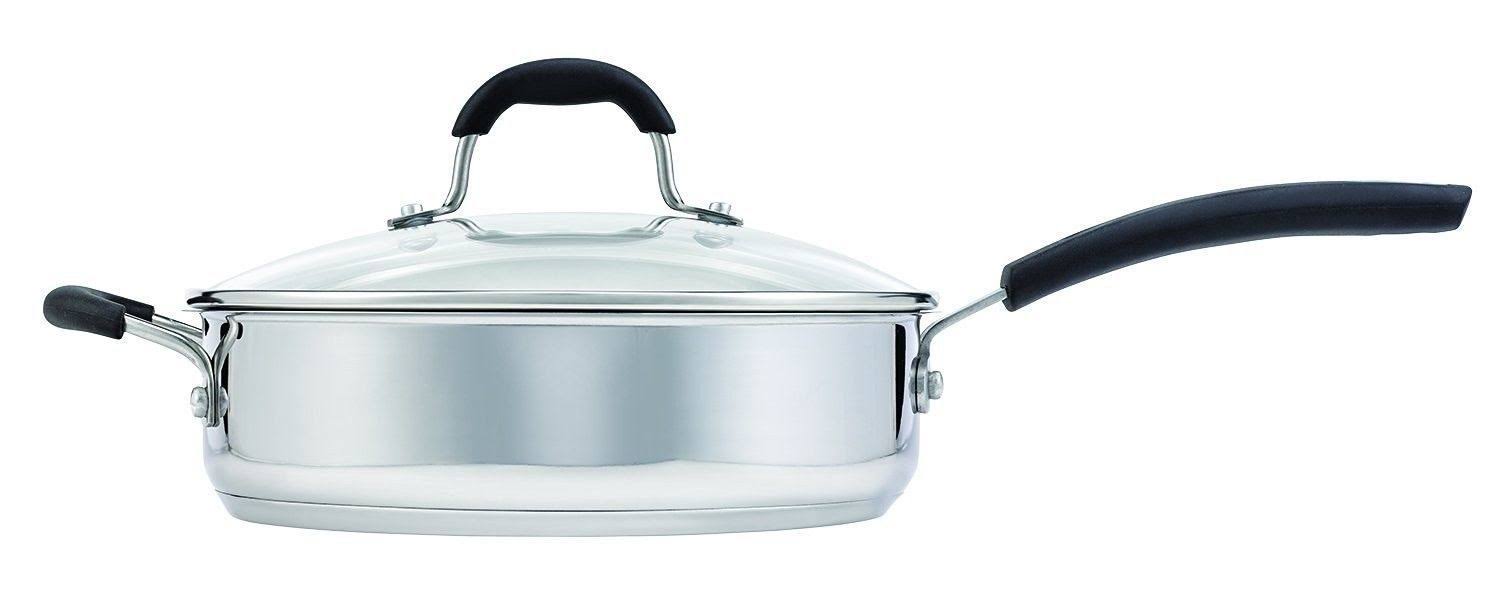 10-Piece Stainless Steel Cookware Set with Glass Lids C375724