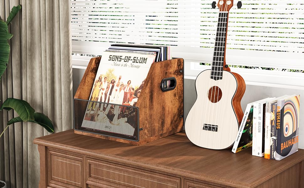 Vinyl Record Storage Box Case Crate S171