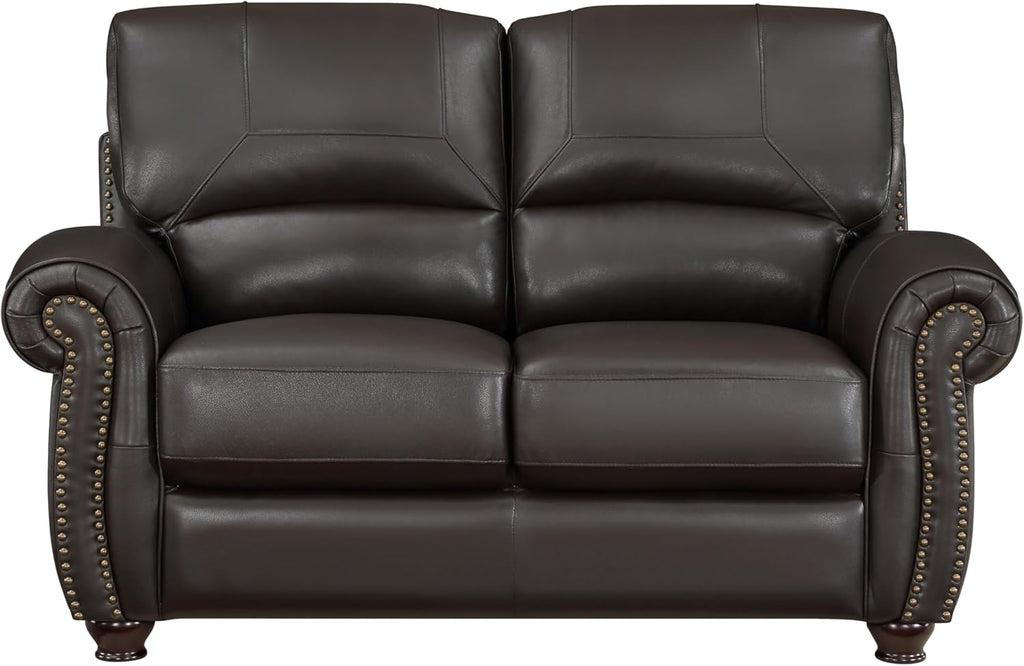 Brown Leather 3pc Sofa Set D61867