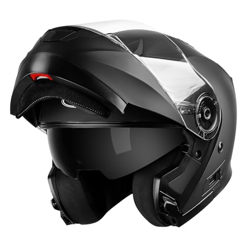 Modular Full Face Motorcycle Helmet with Flip Up Dual Visor Q79391