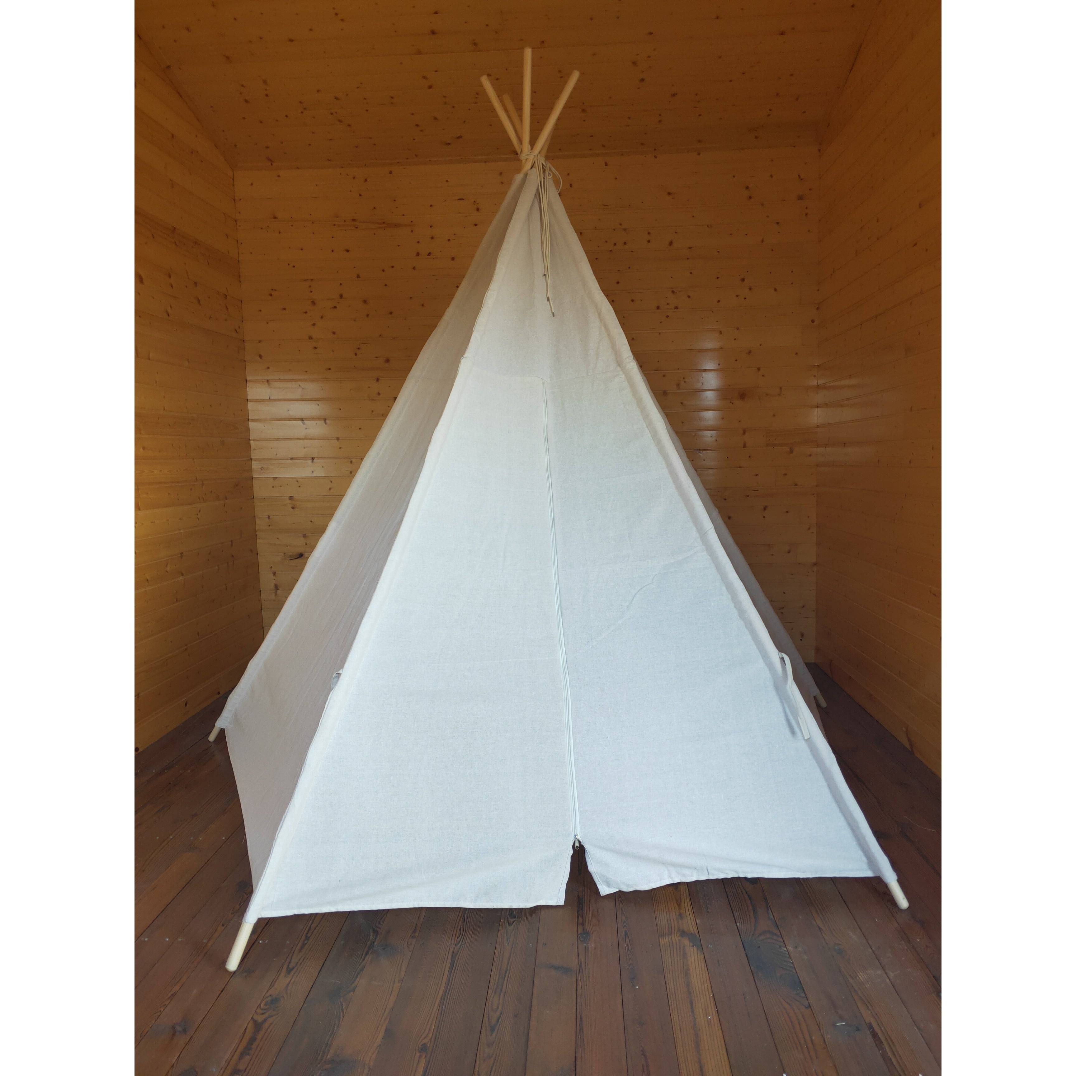 8 Ft OffWhite Teepee Tent N85575
