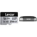 256GB (2-Pack) Professional Silver PLUS microSDXC Memory Card with SD Adapter, UHS-I, C10, U3, V30 G51855