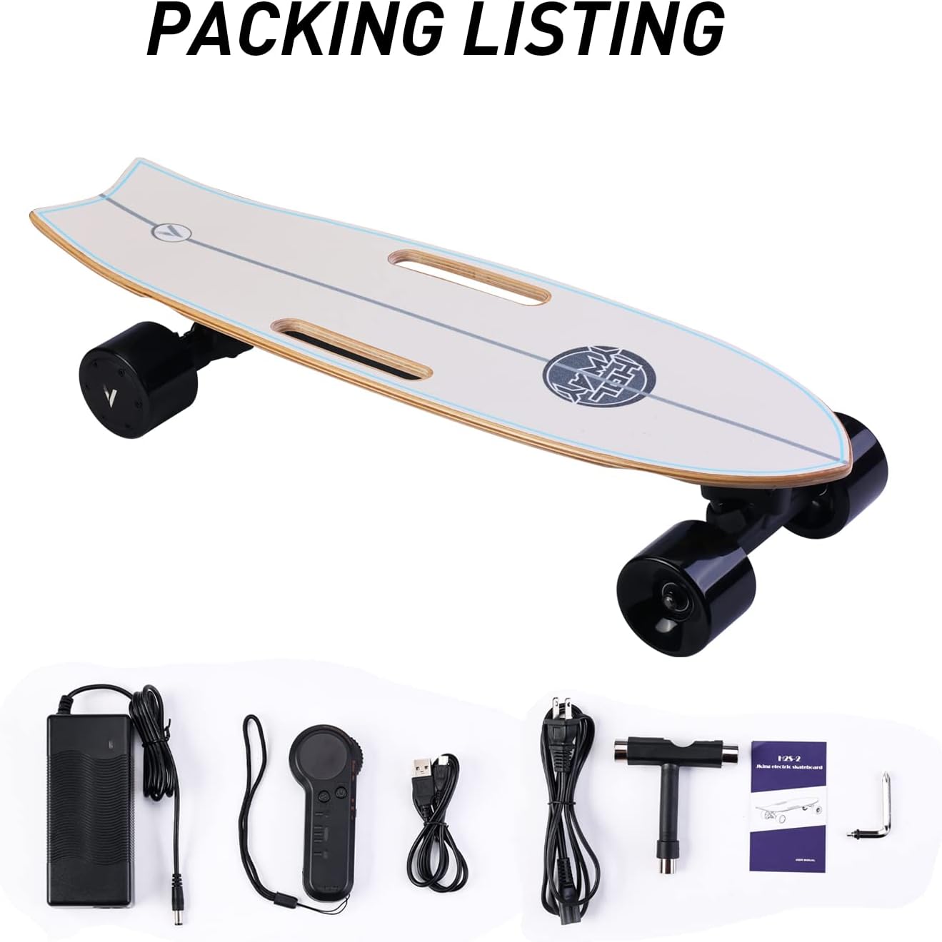 Electric Skateboard with Remote Control, 350W Hub-Motor, 13 MPH Top Speed, 5.5 Miles Range E88176