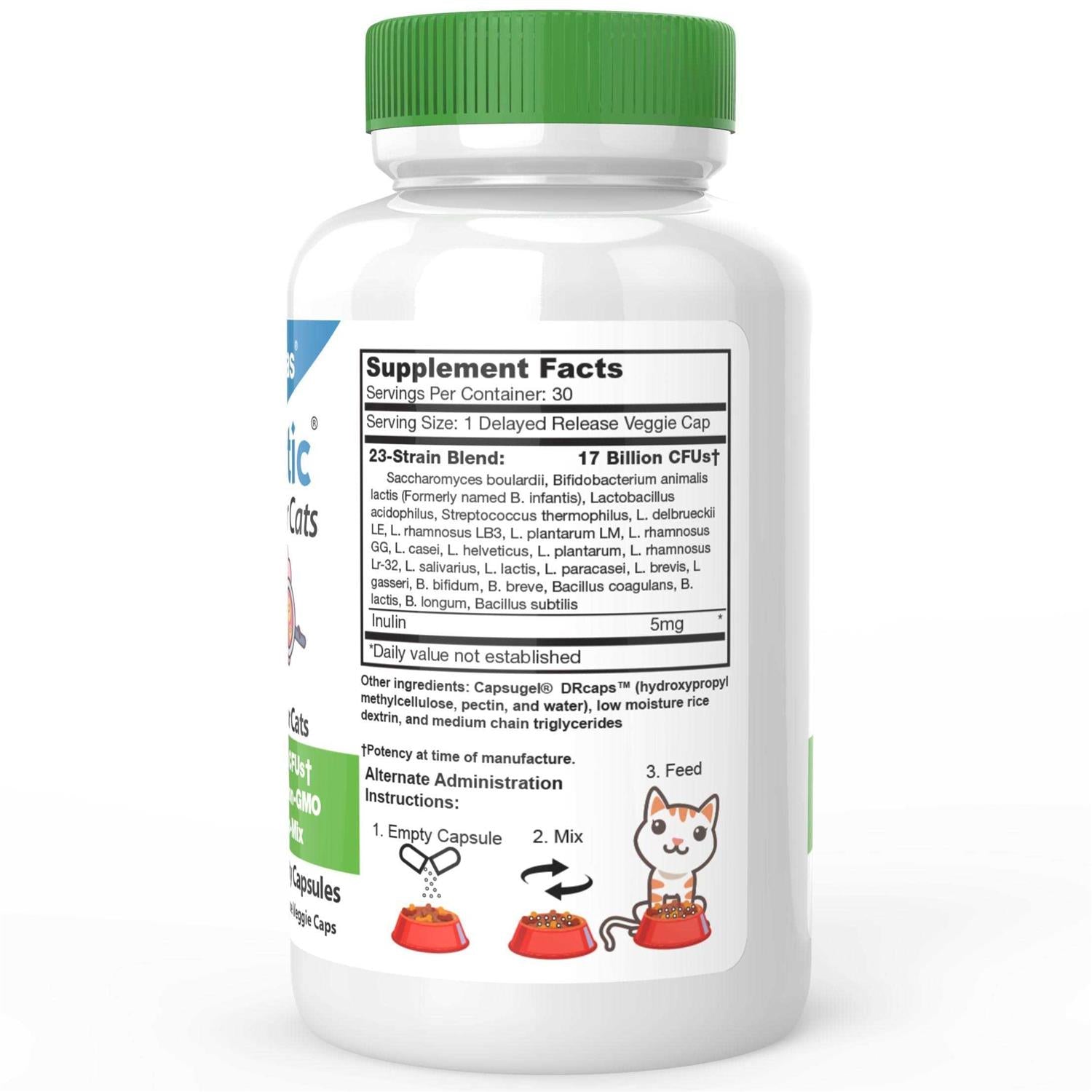 Probiotics Powder for Cats with Saccharomyces Boulardii Lactobacillus Acidophilus E639053