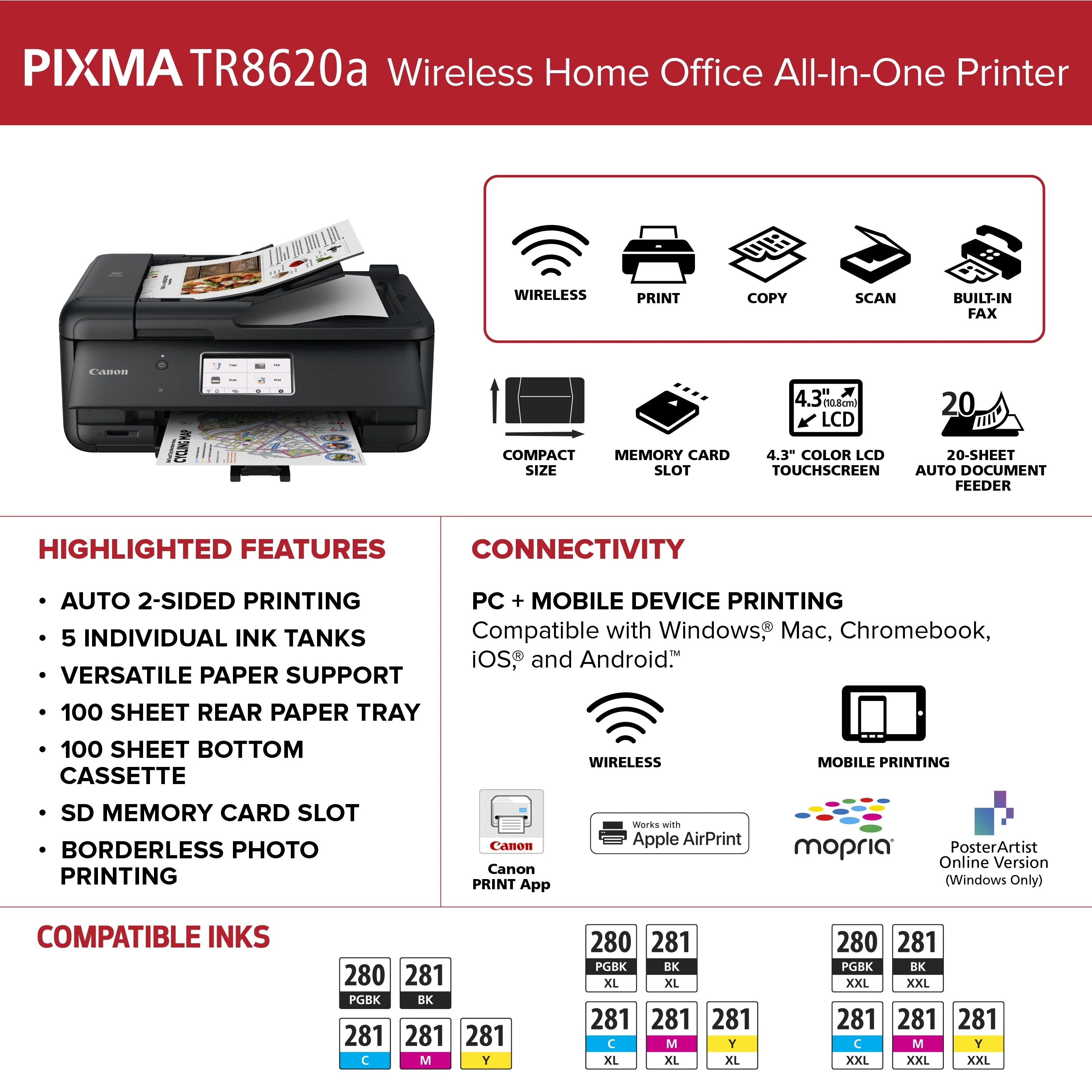 Wireless Inkjet All-In-One Printer P3707