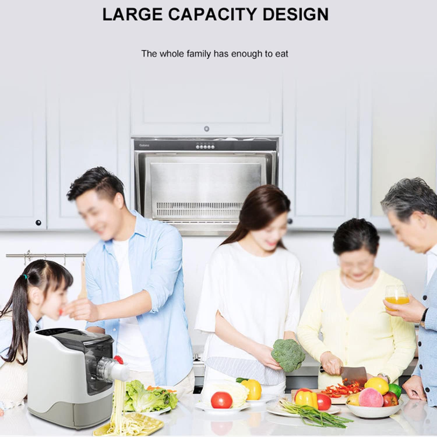 260W Electric Pasta Maker with 13 Noodle Molds V202