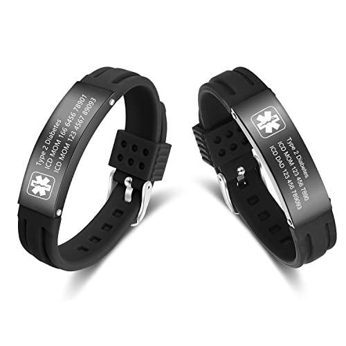 Silicone Medical Alert Bracelets I190047