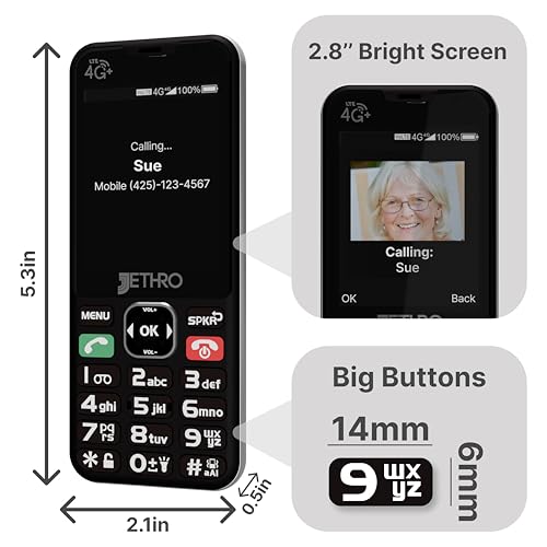 Large Button Cell Phone with 4GB High-Speed Data 6-Month Plan B63581