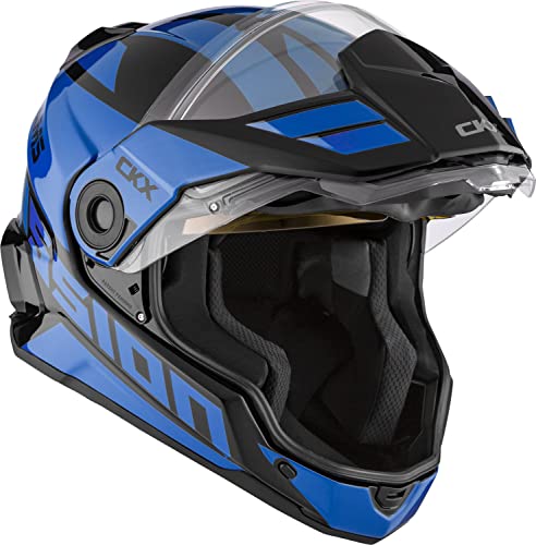 Blue Snow Helmet with Electric Shield O935072