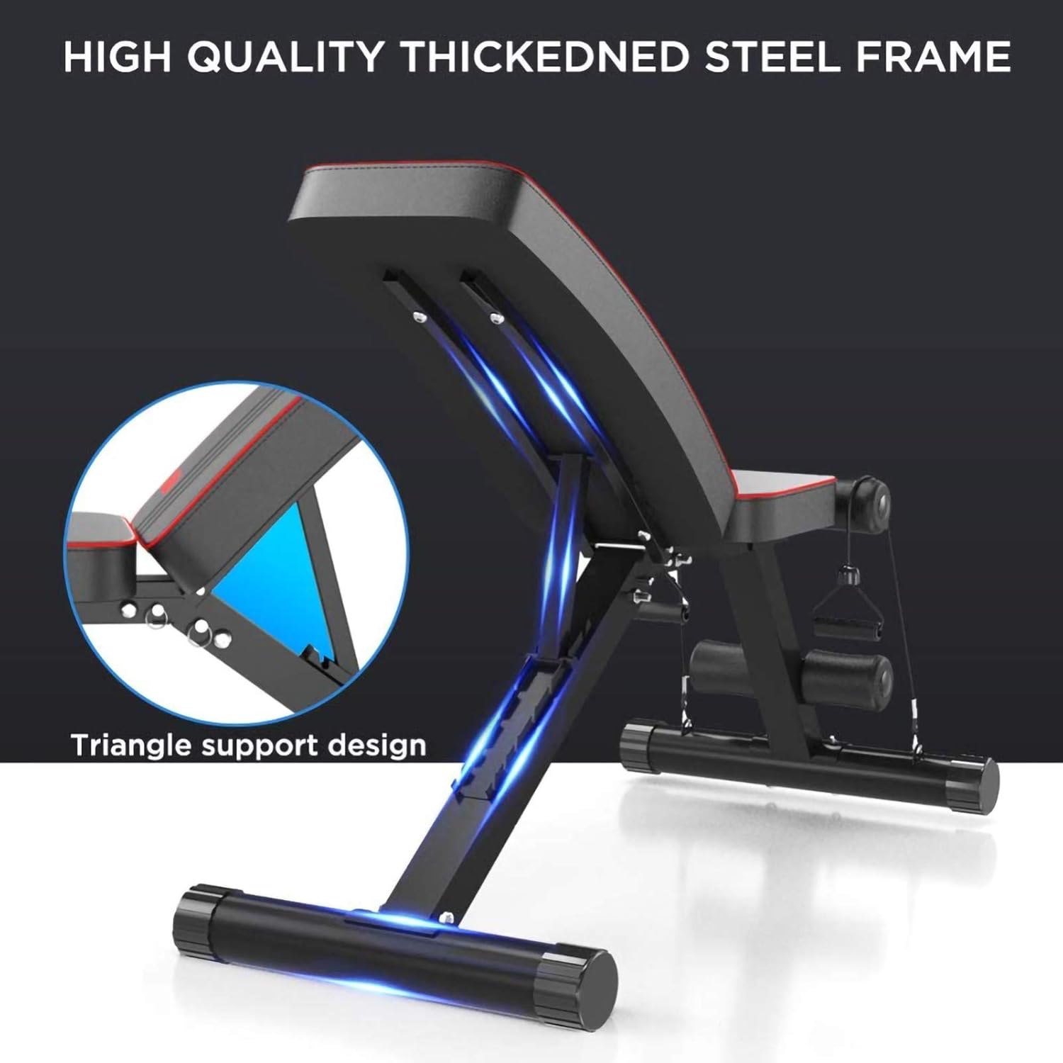 Folding Adjustable Weight Bench N5552
