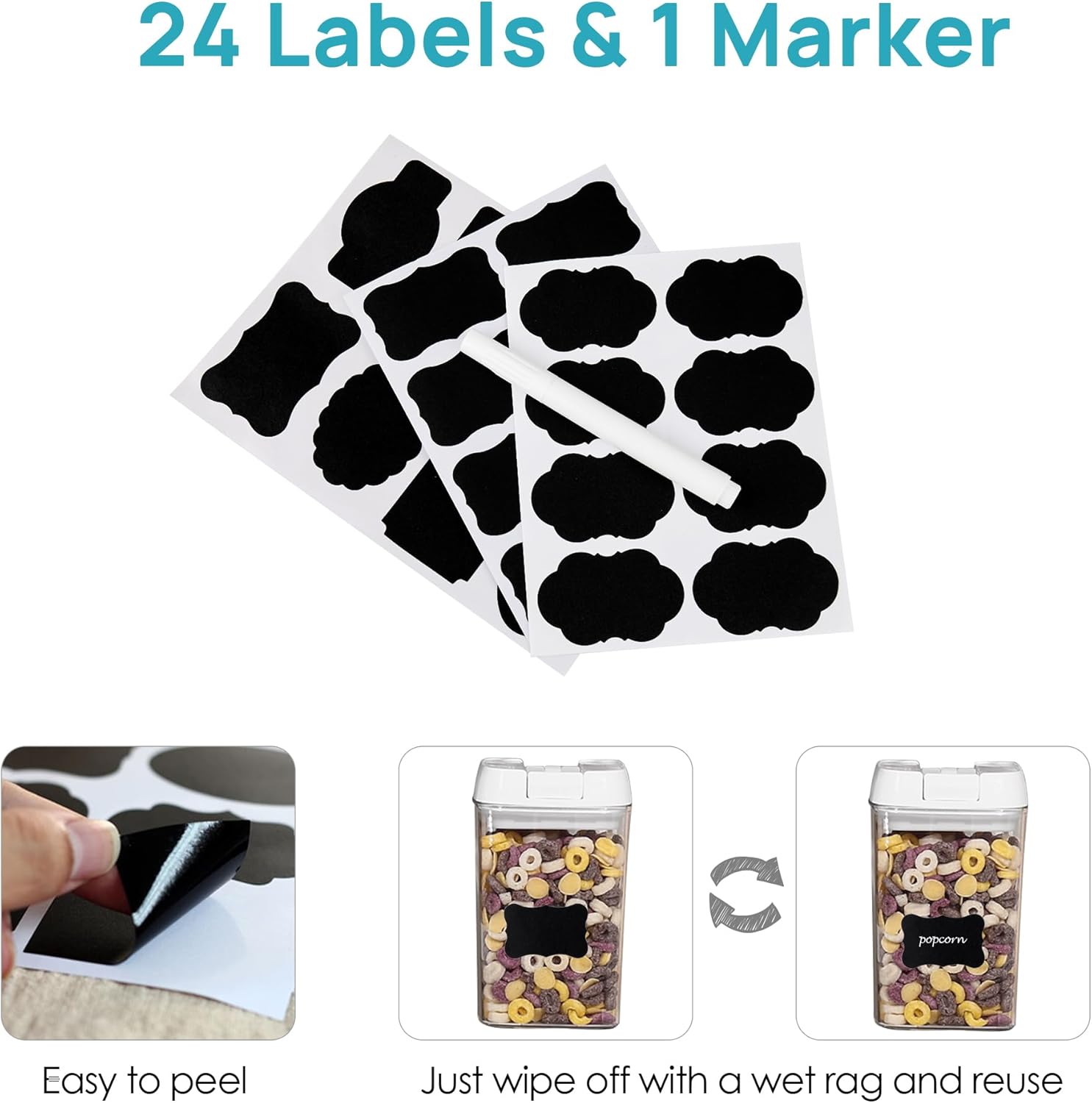 14 PCS Airtight Food Storage Containers Set with Easy Lock Lids T151714