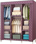 Solid Wood 168 * 130cm Wardrobe N79703