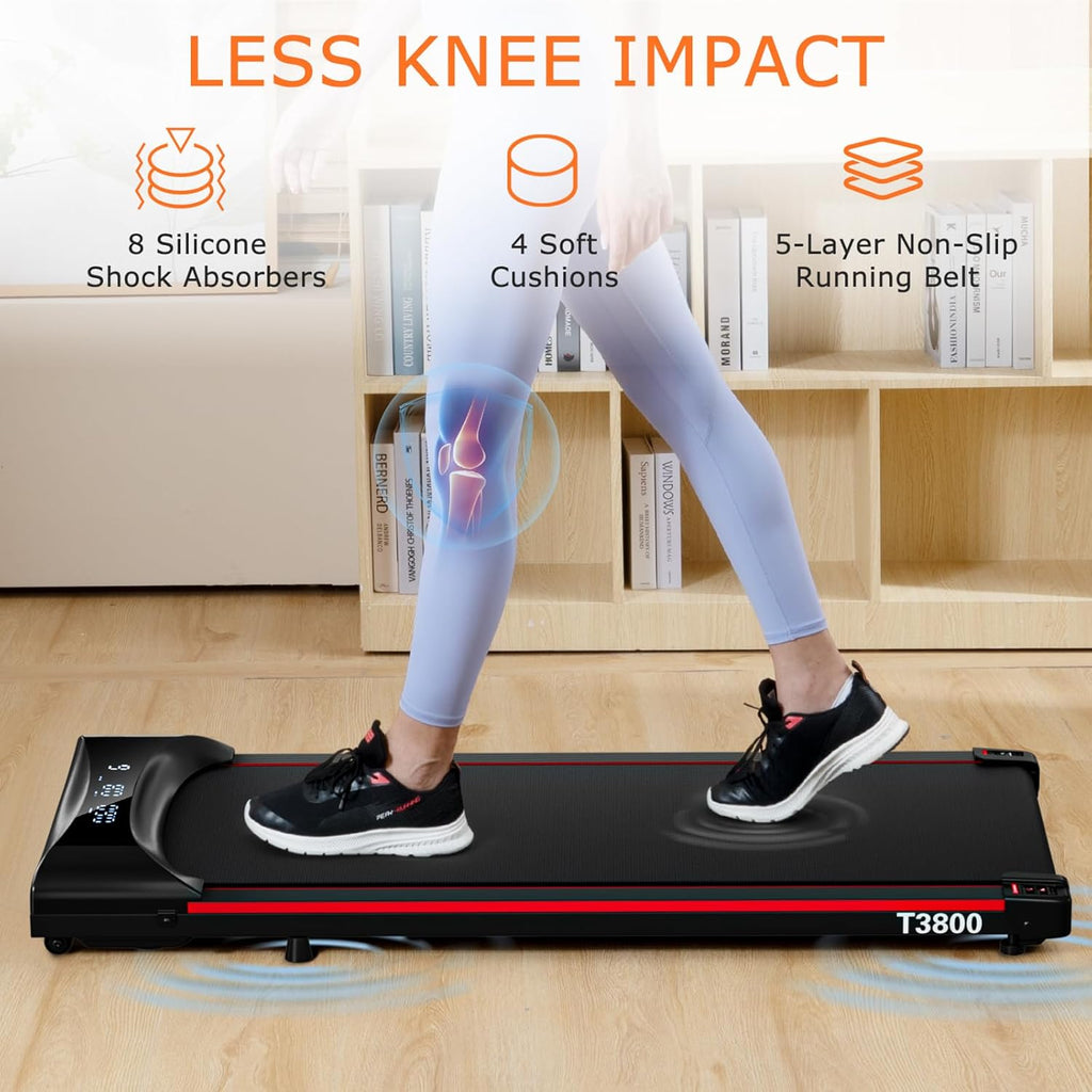 Walking Pad Under Desk Treadmill 2.5HP Folding Treadmill with Remote LCD Display I9309
