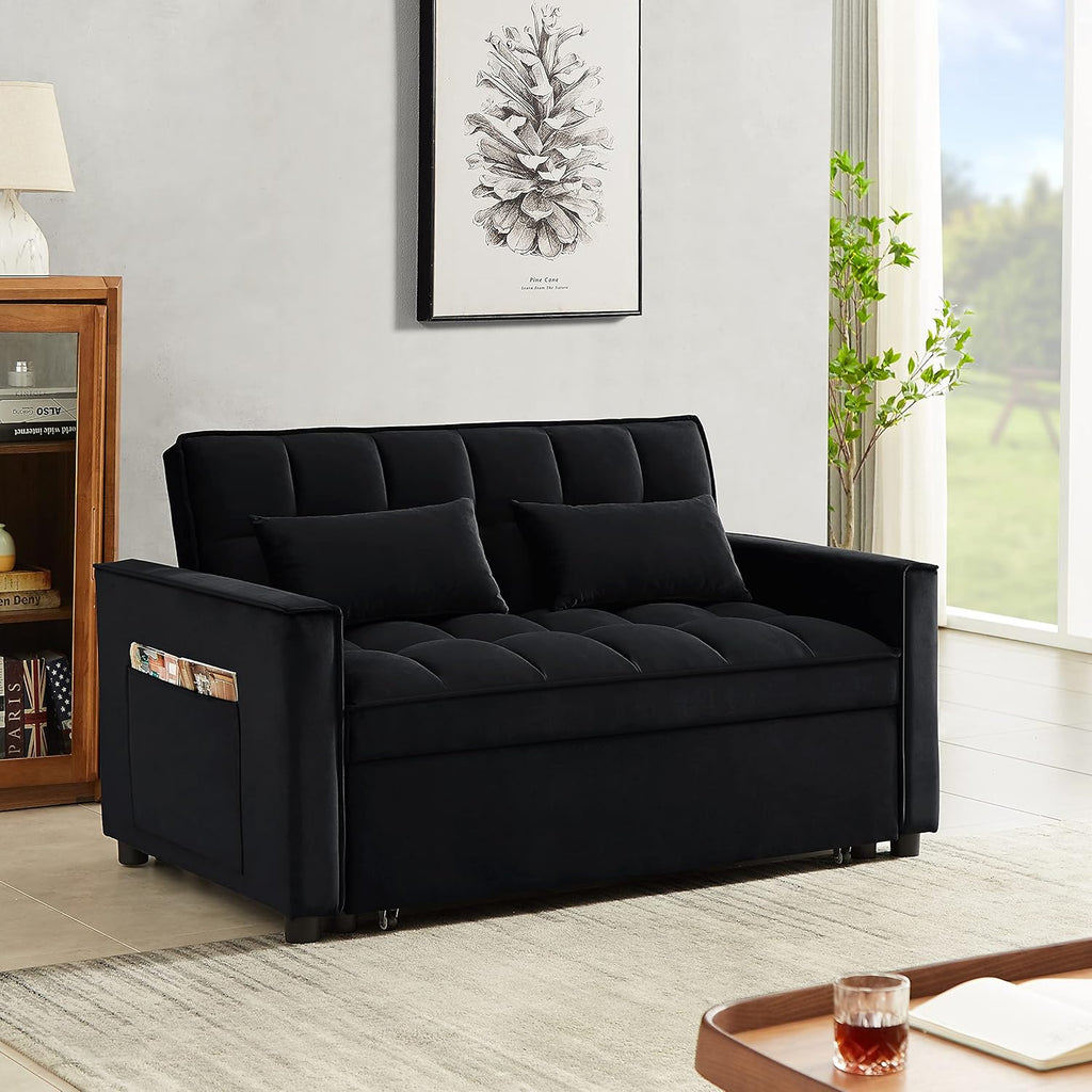 3 in 1 Convertible Sleeper Sofa Couch with Pull Out Bed P24196