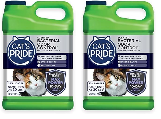 Unscented Multi-Cat Litter, 15 Pounds (Pack of 2) G327553