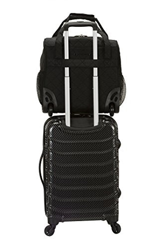 Black 15-Inch Upright Wheeled Carry-On Luggage H25968